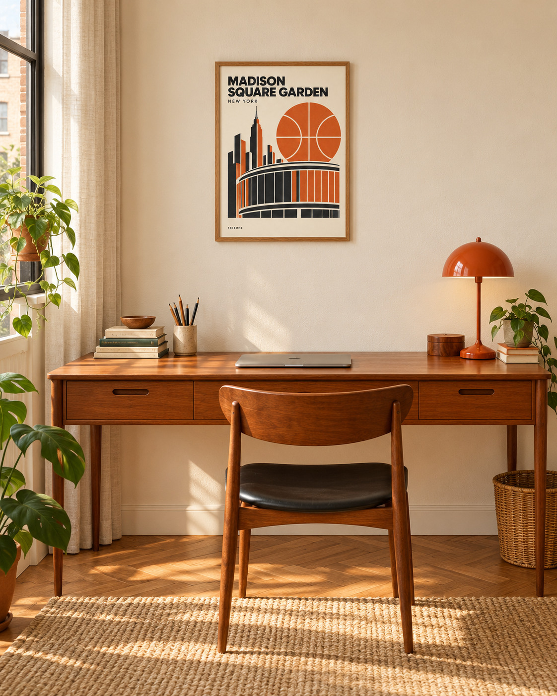Affiche Madison Square Garden dans un bureau